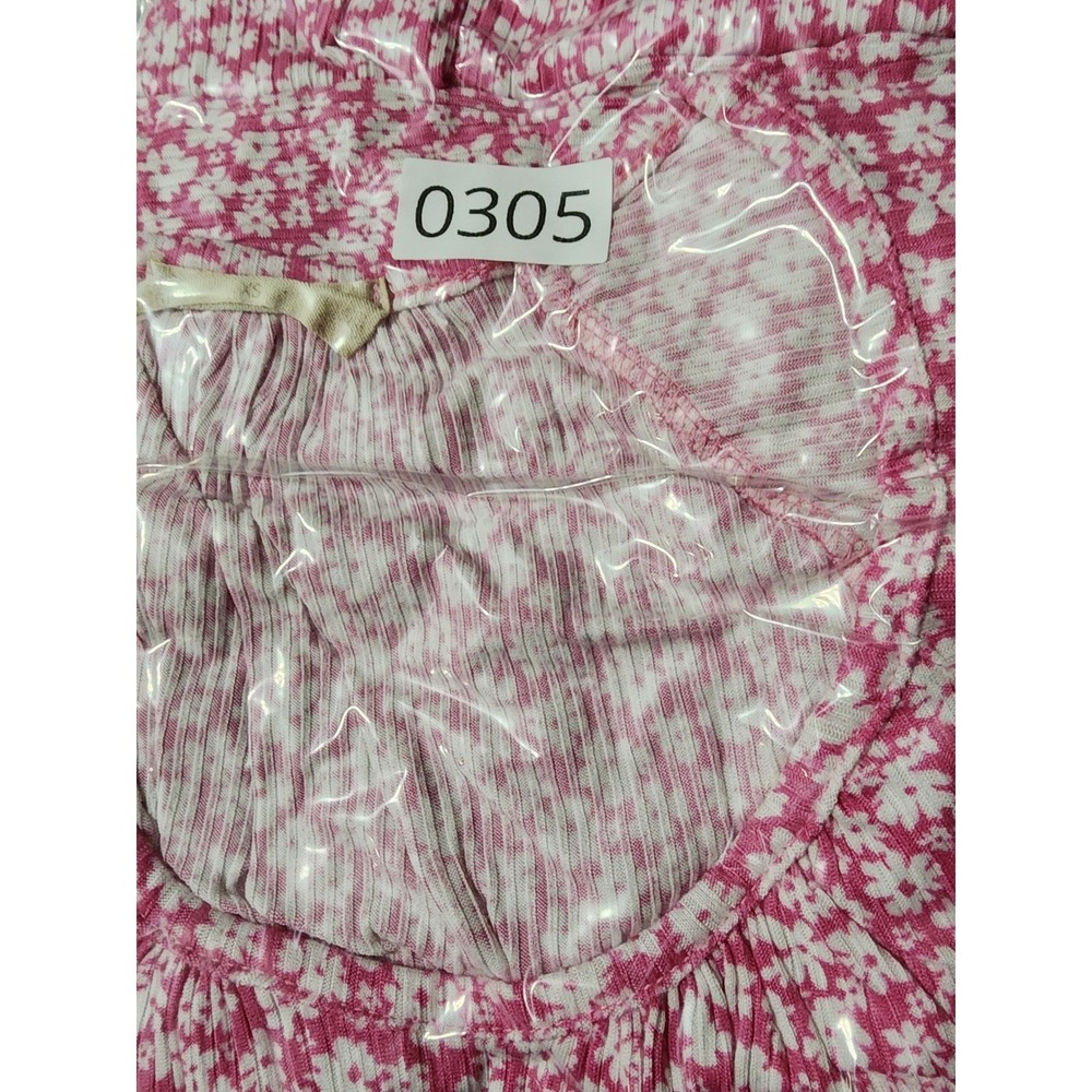 Altar'd State Mini Dress Floral Puff Sleeve XS Pink - Picture 8 of 8
